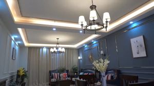 Lampu Gantung Ruang Tamu Amerik Gaya 6 kepala (termasuk E14 Bolam) Lampu Hias Gantung Minimalis Modern Chandelier Untuk Ruang Tamu/restoran/kamar tidur YUR
