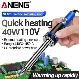 ANENG | ANENG SL401 40W Electric Soldering Iron Adjustable Temp 440-450℃ Quick Heating EU Plug Welding Repair Tool