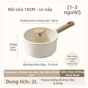 CAROTE | Nồi Chế Biến Thực Phẩm cho Bé Bằng Gốm Titan Không Dính