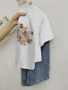 Slim Fit Pure Cotton Short Sleeve T-Shirt Womens Summer Design Sensation Slimming Tight Fit Short Style Luxury Streetwear Top