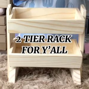 CKS Aesthetic Wooden Kitchen Rack Coffee & Tea Bags Organizer Pencil Organizer Onion & Garlic Organizer Rack