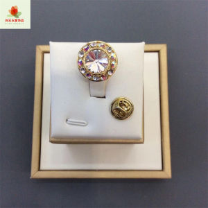 High-End Invisible Clip Micro-Paved Zircon Anti-Light Decorative Brooch Pin Clothes Fixing for Women Original Design Fresh out