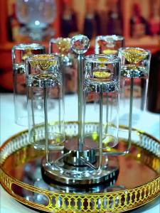 BANGBEBE | High-end Crystal Glass Water Cup with Luxury Gold Foil