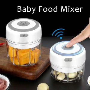 Baby Mini Wireless Electric Food Mixer 100ml/250ml Portable Chopper Usb Charging Ginger Chili Vegetable Masher Machine Kitchen