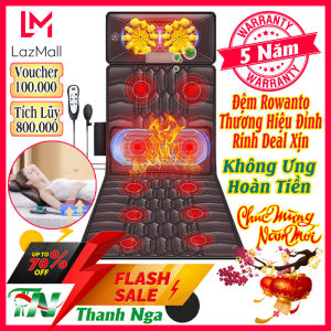 Nệm massage toàn thân chất liệu da cao cấp loại tốt - Đệm mát xa hồng ngoại cổ vai gáy giảm đau nhức cơ thể nhanh chóng giảm béo giảm mỡ