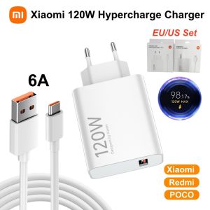 Xiaomi | Xiaomi 120W 67W Ultra Fast Charger USB Wall Charger Type C Cable Xiaomi 17 17T 15T 14 Pro Redmi Note 17 POCO X6 X8 Pro F8 Ultra