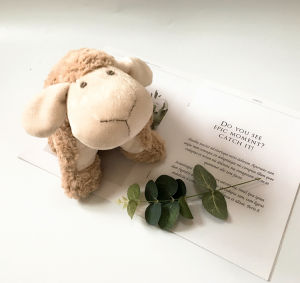 South Korea Original Lying Sheep to Sleep with Plush Toy Sheep Doll Cottonwoolsheep Dual-Use Cushion/Pillow