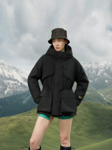 Guvet | Outdoor Warmth Goose Down Jacket Windbreaker Waist Cinched