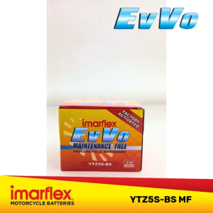 Maintenance Free Motorcycle Battery for Honda Wave 110 - Imarflex EVVO YTZ5S-BS