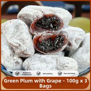 Chaozhou Specialties Citrus Peel Green Plum and Grape Burst Plum Sweets 100g