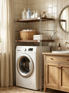 AMU·PIGGY | Bathroom Storage Cabinet for Washing Machine Organizer