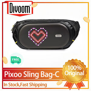 Divoom Pixoo Sling Bag C Pixel Art Fashion Speaker Bag Waterproof Outdoor Sport bag for men and women