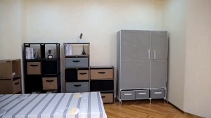 New High Quality Zipper Wardrobe Durable Dustproof Metal Frame Clothes Storage Cabinet For Bedroom