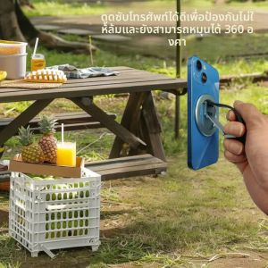 ที่วางแหวนโทรศัพท์มือถือแม่เหล็กอลูมิเนียมอัลลอยด์ 2025 อุปกรณ์เสริมโทรศัพท์มือถือหมุนได้ 360 องศา ที่วางแหวนมัลติฟังก์ชั่น