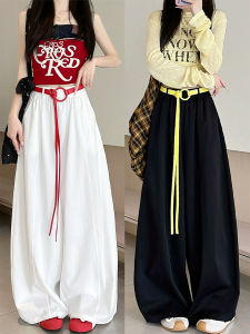YAYANGREN | Black American Style Wide Leg Loose Work Pants for Summer Dancing