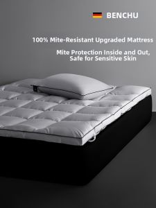 BENCHU | Dust Mite Resistant Mattress Pad 100% Cotton