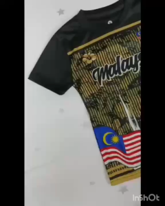 [UMUR 9-12] BAJU JERSI BUDAK MERDEKA/MALAYSIA BERLENGAN PENDEK