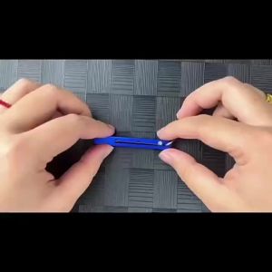 Portable EDC Retractable Toothpick High Strength Titanium Alloy Spring Push-pull Fruit Pick Gift Keychain Pendant Tooth Pick