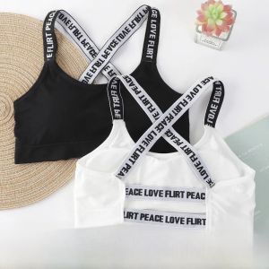 สไตล์สปอร์ต บราไร้สาย เสื้อท่อนบน อินเทรนด์ เปลือยหลัง ดีไซน์ ผู้หญิง วิ่งโยคะ ชุดนอน มีแผ่นรองหน้าอก ใช้ในร่มกลางแจ้ง