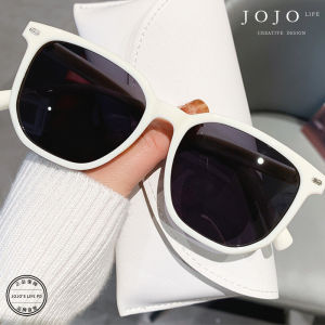 JOJOS L. PD. Confused. Retro Square Frame Sunglasses Tea-Colored Lens Personality Sun Protection Fashion for All Face Types