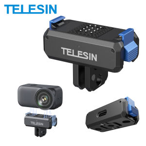 TELESIN For DJI OSMO Nano Magnetic Qucik Release Two Claw Charging Adapter Mount Dual Claw Interface Action camera accessories