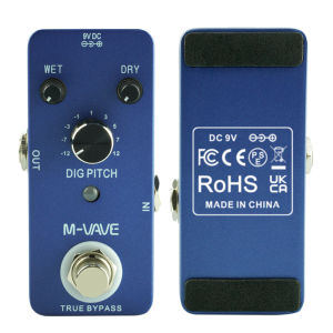 M-VAVE | M-VAVE DIG PITCH Guitar Effect Pedal Guitar Electric Single Effector with True Bypass 9 Pitch Types Effects Processors Pedal 