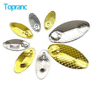 Topranc 40 Mồi Câu Dạng Xoay Kim Loại Đồng Phụ Kiện Câu Cá Mồi Câu Dạng Thìa Dụng Cụ Câu Cá Biển Sông Hồ Bãi Biển