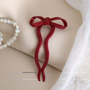 Autumn Winter Bow U-shaped Hairpin Hair Accessory