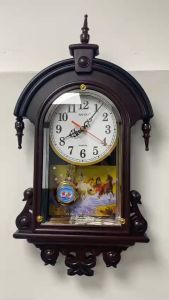 Đồng Hồ Treo Tường quả lắc F79 Phong Cách Cổ Điển Sang Trọng - màu nâu đen mang lại sự ấm cúng - thiết kế tinh tế