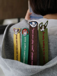 Đồ Thủ Công Guha Original Hand-Drawn Little Dog Colorful Wool Felt Thêu Móc Sách Thiết Kế Hoạt Hình Quà Tặng Sáng Tạo