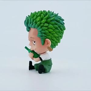 Bandai | Anime One Piece Sitting Posture Luffy Suo Long Shan Zhi Character Figurine PVC Model Ornament Anime Peripheral Toys Gift