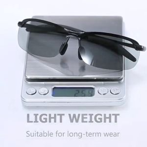Kacamata Polarized Photochromic UV400 Pria Wanita: Kacamata Anti Silau Siang Malam