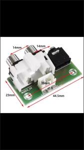 3.5MM Audio Socket Dual AV Socket Input To XH2.54-3P Output Adapter Small Board For Audio Cable Socket