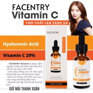 Serum Vitamin C Facentry Serum Sáng Da Mờ Thâm Nám Dưỡng Ẩm Ngăn Ngừa Mụn Cải Thiện Làn Da Xỉn Màu Đẹp Da Chống Lão Hoá Và Nếp Nhăn 30ml