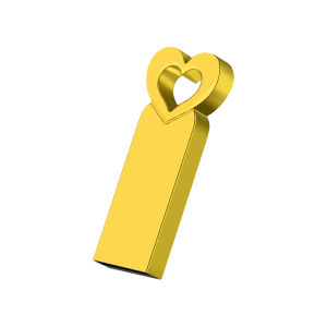 Jaster | JASTER High Speed USB Flash Drives 64GB Cute Heart Pen Drive 32GB Rose Gloden Memory Stick Real Capacity Pendrive Creative gift