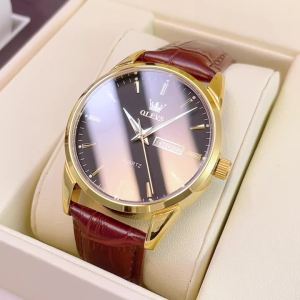 OLEVS | OLEVS 6898 Đồng Hồ Đeo Tay Nam Sang Trọng Có Bộ Máy Thạch Anh Thể Thao Dây Da Phát Sáng Chống Sốc Đồng Hồ Đeo Tay Chống Nước Có Lịch