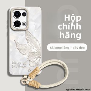 Ốp lưng GGUU cho Oppo Reno13 Pro bằng silicon hình bướm chống rơi bảo vệ toàn diện