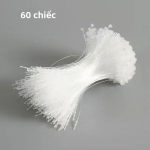 Gói Số Lượng Lớn Thẻ Treo Nhựa Trong Suốt Có Móc - 60/600/1500 Cái Hệ Thống Dán Nhãn Trang Sức Dây Thẻ Kim Tay Dùng Để Trưng Bày