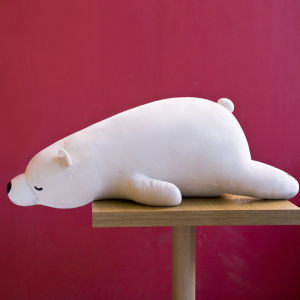 Leaning Bear Plush Toy Sleeping Pillow Clip Leg Long Strip Doll Cute and Lazy Rag Doll Birthday Gift for Girls
