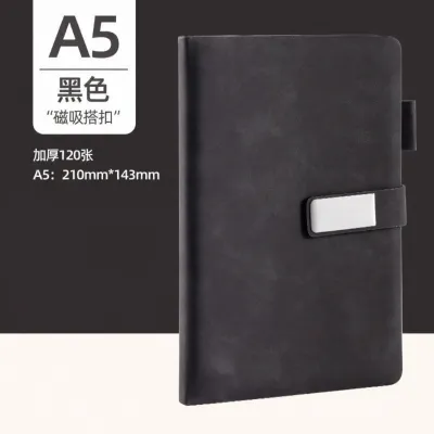 deli | Customizable A5 Business Notebook Thick Leather Cover