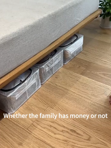 Nordic Clear Underbed Storage BagQuilt Storage Bag Large Capacity Under-Bed Clothes Storage Bag Wardrobe Foldable Organizer Bags