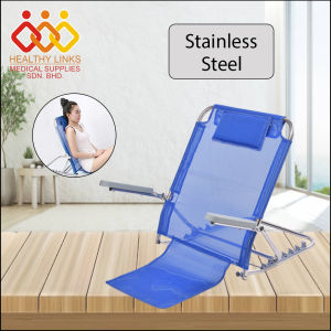 Stainless Steel / Coated Steel Bed Backrest Adjustable with Handrail & Pillow Disability Equipment
