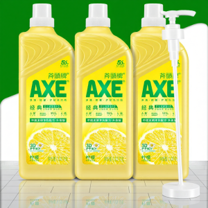 AXE | Lemon and Grapefruit Dishwashing Liquid Food Safe for Home and Fruit Cleaning