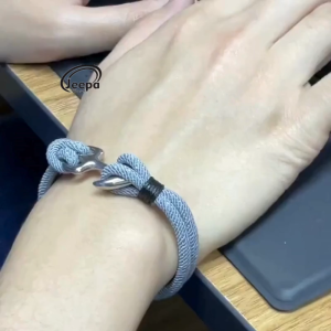 Gelang Pria Tali Jangkar Milan Fashion Pria Model Casual Kece Gaya Retro Terbaru GP16