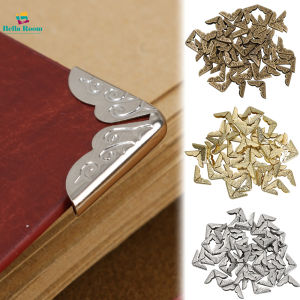 50Pcs Vintage Metal Craft Protective Corners Book Album Photo Corner Protectors Home DIY Decor