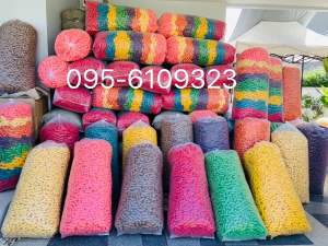 🔥1ถุงต่อ1ออเดอร์ ถุงจัมโบ้ อาหารปลาข้าวโพดทำกระทง กระทงแฟนตาซี 9สี 5ซม. สีสดเนื้อแน่น ตรงปก ไม่กลวง 3กิโล