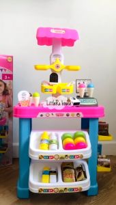 Littlera : Mainan Ice Cream Store Ukuran Jumbo Besar Tinggi 82 Cm | Mainan Jualan Supermarket Es Krim Raksasa