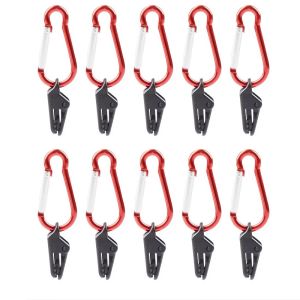 10 Chiếc Kẹp Bạt Lều Chịu Lực Cao Với Carabiner Chống Gió Cắm Trại Ngoài Trời Tán Chắn Gió Chốt Cho Đi Bộ Đường Dài Bạt Phủ Bộ Kẹp