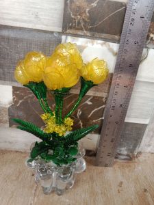bunga hias tulip sedang akrilik