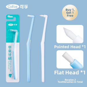 Cofoe | Orthodontic Small Head Toothbrush Specialized For Braces Orthodontics And Wisdom Teeth